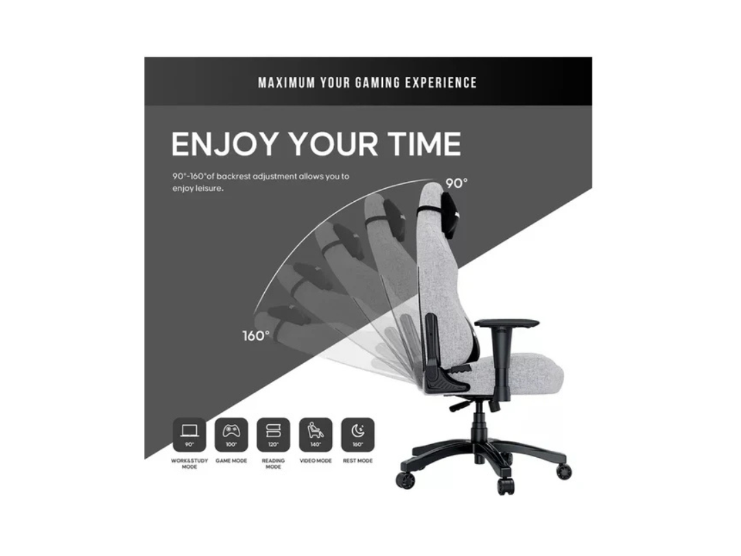 AndaSeat LUNA Large Gaming Chair - Premium Grey, Ergonomic, Adjustable AndaSeat LUNA Large Gaming Chair - Premium Grey, Ergonomic, Adjustable